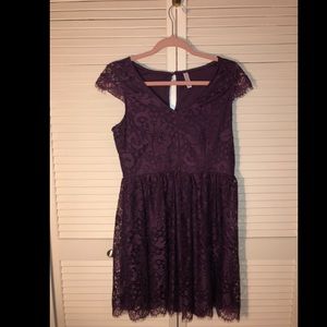 Xhilaration Purple Lace Party Dress- New!